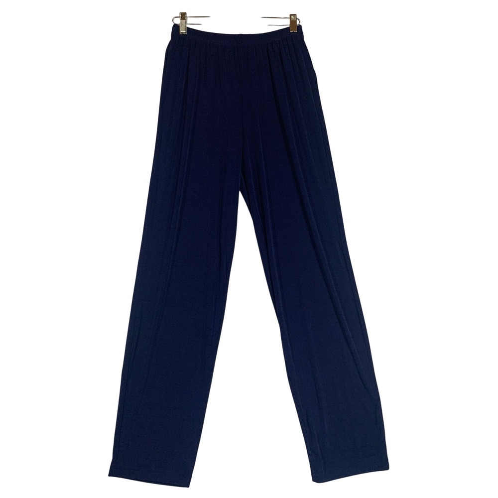 Vintage Carolyn Strauss Collection XS Blue Nylon Spandex Lounge Pants‎ Knit